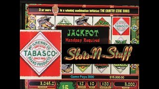 Tabasco Slot Machine Bonus Rounds Jackpot [upl. by Goeger704]