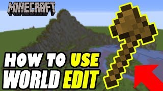 Minecraft How To Use World Edit Commands Building Basics Tutorial [upl. by Naesal741]