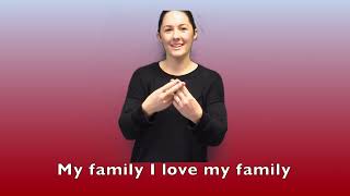 Auslan My Family SONG [upl. by Dacia]