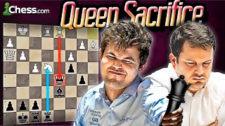 When The World Chess Champion Sacrifices His Queen [upl. by Roux264]