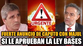 CAPUTO HIZO UN ANUNCIO IMPORTANTISIMO PARA LA ECONOMÍA SI LOS SENADORES APRUEBAN LA LEY BASES [upl. by Ecirtak488]