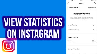 How to View Statistics on Instagram [upl. by Lougheed]