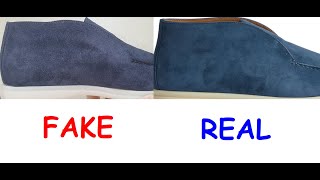 Loro Piana open walk how to spot fake Real vs fake Loro Piana ankle boots [upl. by Tressa]