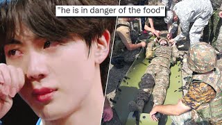 Member MISSING Jin MAD Over His DEADLY ALLERGIC REACTION To Military Food HYBE Words To Military [upl. by Primrosa]