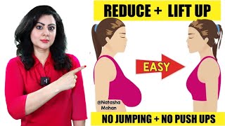 Just 1 Minute Exercise To Reduce Breast Fat  Lift Up Breast Size Naturally In 14 Days 🔥 [upl. by Ahsial517]