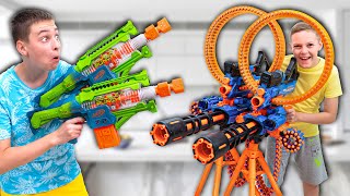 I Got Surprised by Brothers Secret New Dart Blaster uhoh  XSHOT vs NERF Battle [upl. by Oilisab]