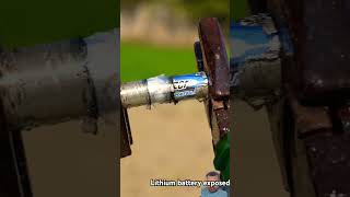 Lithium battery 🔋 exposed  viralshort shortvideo outofmindexperiment [upl. by Ridley]