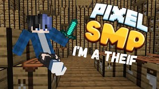 I became the Crafting Table Burglar  Pixel SMP [upl. by Mchenry]