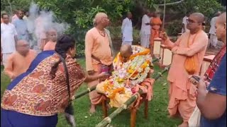 HH Bhakti Nityananda Swami s final journey [upl. by Netsriik282]