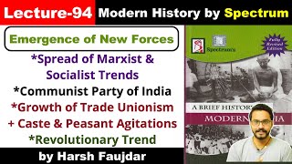 H94 How Marxist amp Socialist Ideas Spread in India Communistic Activities  Spectrum Modern History [upl. by Nason]