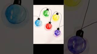 How to draw Christmas lights art howtodraw chrismaslights shorts [upl. by Rashida]