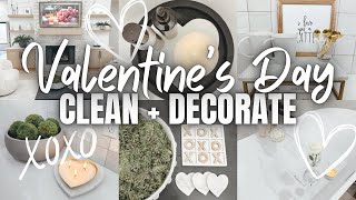 ❤ 2024 VALENTINES DAY CLEAN  DECORATE WITH ME  VALENTINES DAY HOME DECORATING  CLEAN WITH ME 💟 [upl. by Olegna]