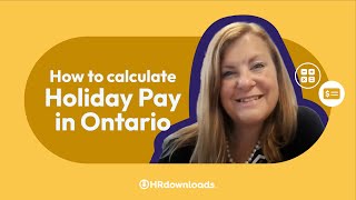 How to Calculate Holiday Pay in Ontario [upl. by Milks]