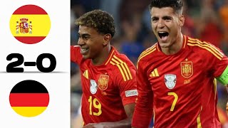 spain vs Germany 11 All goals amp highlights  2024 [upl. by Nahtal]