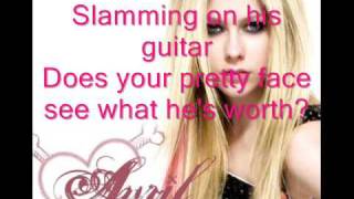 AVRIL LAVIGNE SKATER BOY LYRICS [upl. by Tigirb]