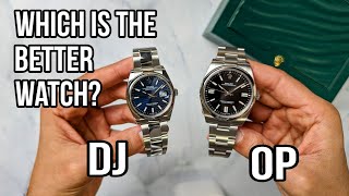 Which Is The Better Entry Level Rolex Oyster Perpetual vs Datejust [upl. by Aleakim]