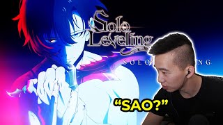 FIRST TIME Reacting to Solo Leveling  Is this SAO  Anime Reaction Video with LAW [upl. by Marvella]