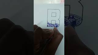 B alphabet mandala art 🎨 🏏 art mandala mandytshorts creativity viralvideo trending shorts [upl. by Booma]