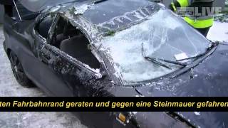 Feldkirch Auto überschlug sich in Tosters [upl. by Bernita]