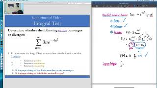 Supplemental Video Integral Test Ex 2 [upl. by Mariand]