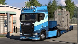 ETS 2 New Scania S BEV NGenElectric TruckHeavyHaul Cargo Delivery [upl. by Sheeb276]