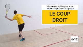 SQUASH  La technique du coup droit pour joueurs débutants 6 de 12 [upl. by Arrais]