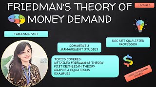 Friedmans Theory of Money Demand Quantity Theory  Post Keynesian Theory  Lecture 5 🤘💸💸💸💸 [upl. by Paten]