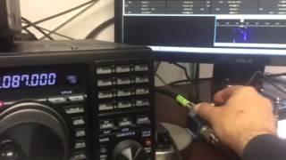 Icom IC 7300 Vs Yaesu FTdx 3000 FT4JA CW mode [upl. by Dnumyar]