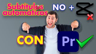 Cómo Agregar Subtítulos Automáticos a un Video en Adobe Premiere Pro [upl. by Gustin738]