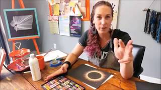 Try this Chalk Pastel Technique to Make Eclipse Art [upl. by Anilatsyrc]