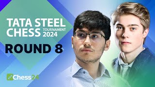 Nodirbek Faces Ian amp Alireza v World Champ Ding Can Gukesh Keep Winning  Tata Steel 2024 Rd 8 [upl. by Holden]