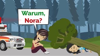 Nora STÜRZT  Deutsch Lernen  Learn German with Funny German Stories [upl. by Doreen]