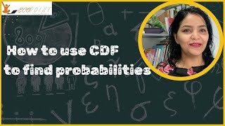 Probability Distributions  Random Variables  Using CDF to find Probabilities  46 [upl. by Airtemed]