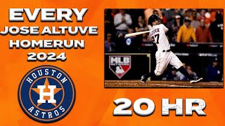 Every José Altuve Home Run Of The 2024 Regular Season  Highlights [upl. by Asirrak140]