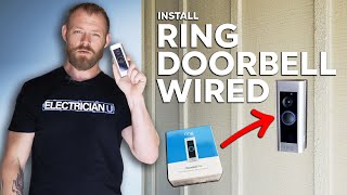 How To Install a Ring Video Doorbell Wired  From an Electrician [upl. by Hrutkay]