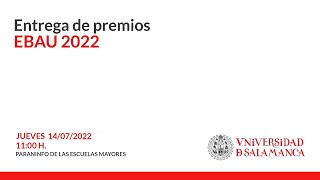 Premios EBAU 2022 [upl. by Lahcear783]