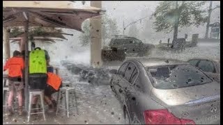 FRANCE Destructive hailstorm strikes Bordeaux today [upl. by Eva729]