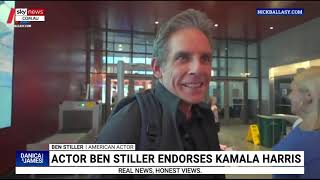 Ben Stiller roasted for vapid Kamala endorsement [upl. by Mosenthal]