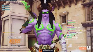 POTG FASTEST GENJI IN THE WORLD NECROS GENJI GAMEPLAY OVERWATCH 2 SEASON 7 TOP 500 [upl. by Arratal]