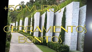 🏠🏘 🧱🧱🏡50 PAREDES MUROS de CeRRamiento DE exteriores Bonitos cerramiento para EXTEIORES BONITOS [upl. by Ahsinrad510]