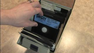 Classic Game Room  BABBAGES 5 14quot FLOPPY DISK CASE review [upl. by Caia]