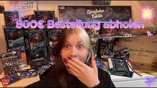 800€ Feuerwerksbestellung Unboxing  Abholung bei Lucky Company [upl. by Marlen]