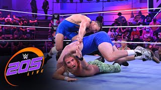 The Creed Brothers vs Demetri Jackson amp Andrew Lockhart WWE 205 Live Oct 8 2021 [upl. by Eissim]