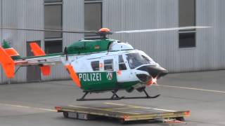 Hubschrauber  Polizeihubschrauber Start und Hubschrauber landet [upl. by Laleb]