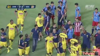 Clasico de Clasicos  America vs Chivas Fights Fouls Red Cards [upl. by Sirej]