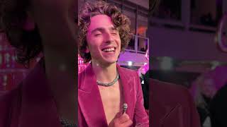 Timothée Chalamet reveals Wonkas Spotify playlist 🎶 shorts [upl. by Puduns]