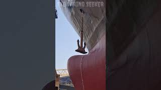 Ship at Dry dock Part 6 dubai drydock uae trending shorts ship painting [upl. by Libna]