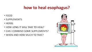 HOW TO HEAL ESOPHAGUS Esophagitis treatment [upl. by Eleanora]