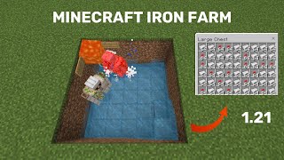 Easiest Iron Farm in Minecraft Bedrock Tutorial XboxMCPEPS4Nintendo SwitchWindows [upl. by Portland]