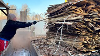 Green Wood Processing From Logs to Chips [upl. by Marlow]